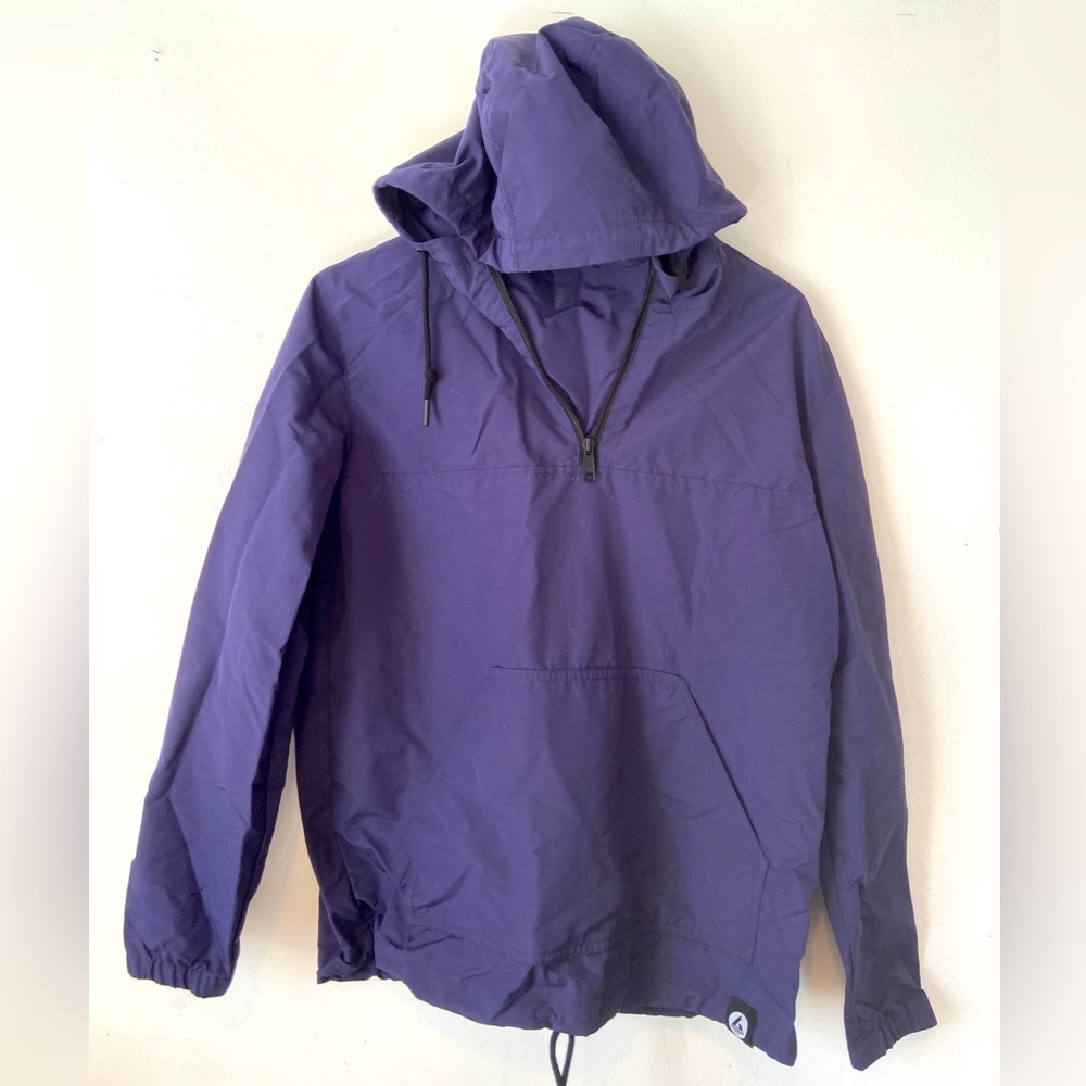 American Giant navy pullover windbreaker jacket.  Size Small. RARE